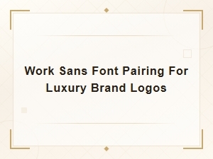 Luxury Brand Logo Pairings with Work Sans