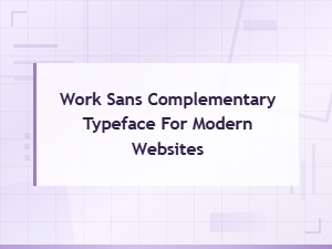 Best Complementary Typefaces for Work Sans on Modern Websites